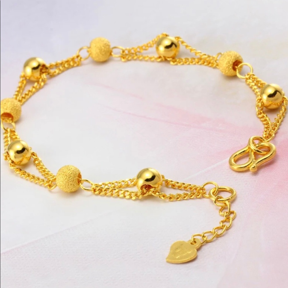 24k Gold Plated Bangle Bracelet Openable 1…